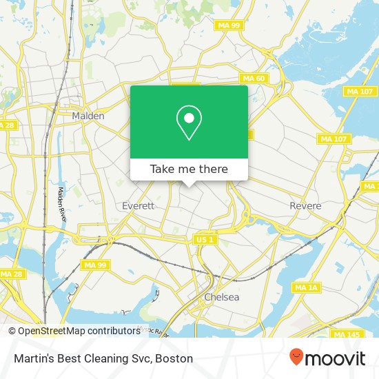Martin's Best Cleaning Svc map