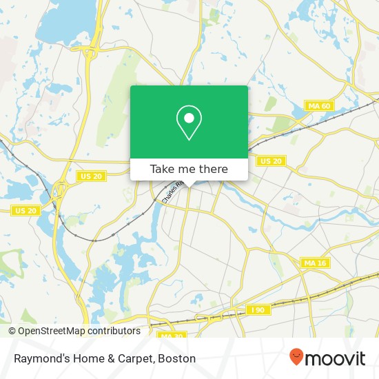 Raymond's Home & Carpet map