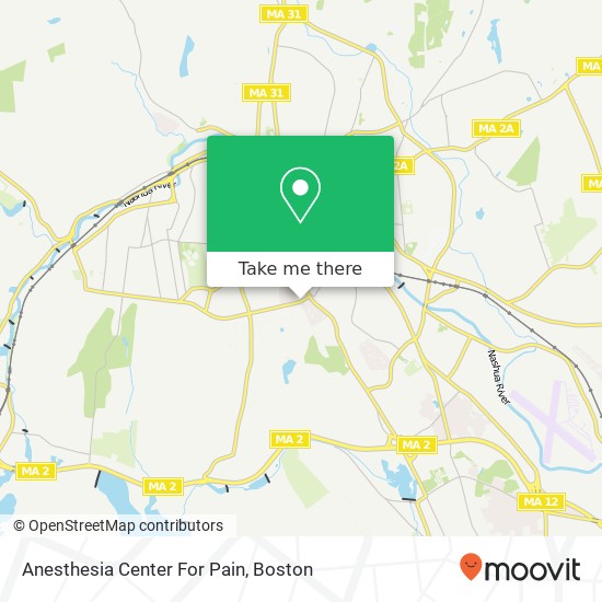 Anesthesia Center For Pain map