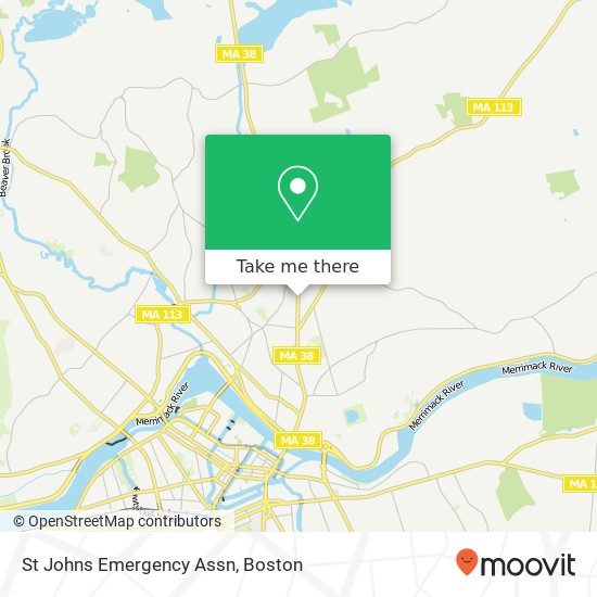 St Johns Emergency Assn map
