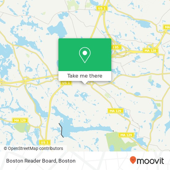 Mapa de Boston Reader Board