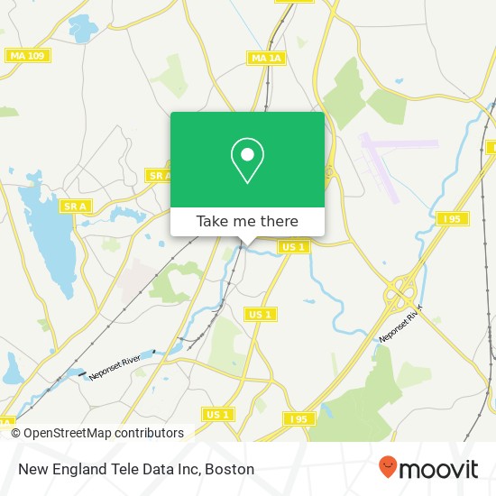 New England Tele Data Inc map