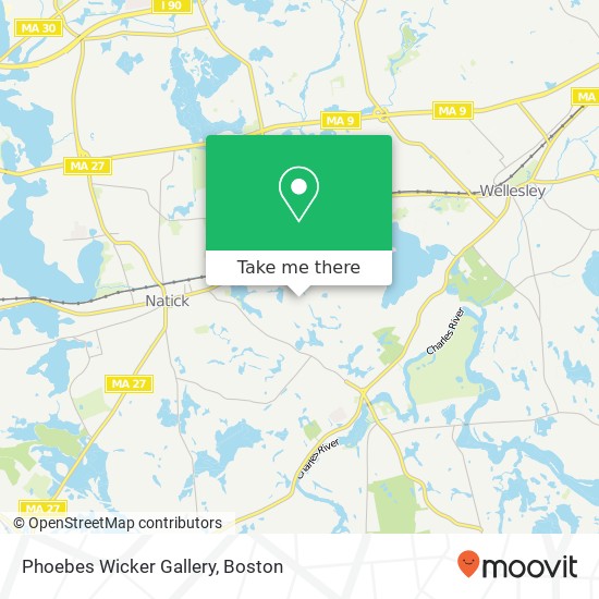 Phoebes Wicker Gallery map