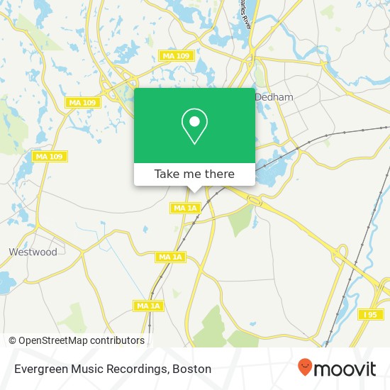 Evergreen Music Recordings map