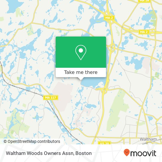 Mapa de Waltham Woods Owners Assn