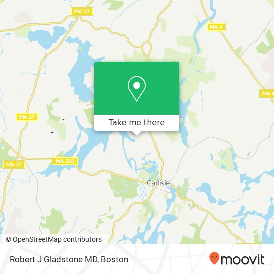 Robert J Gladstone MD map