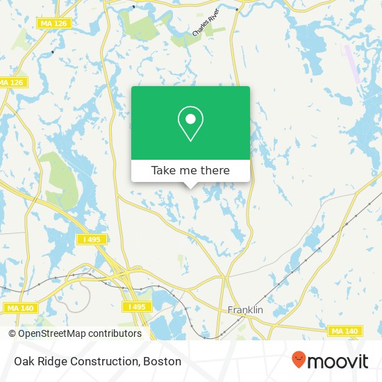 Mapa de Oak Ridge Construction