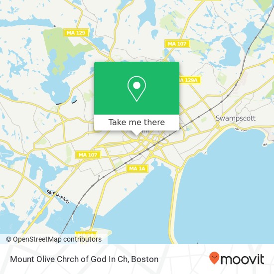 Mount Olive Chrch of God In Ch map