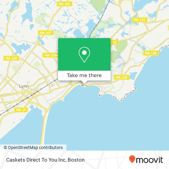 Mapa de Caskets Direct To You Inc