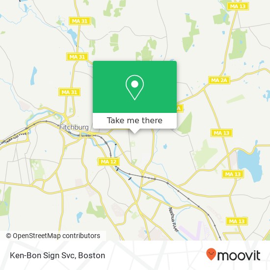 Ken-Bon Sign Svc map