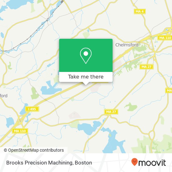 Mapa de Brooks Precision Machining
