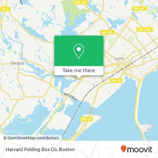 Mapa de Harvard Folding Box Co