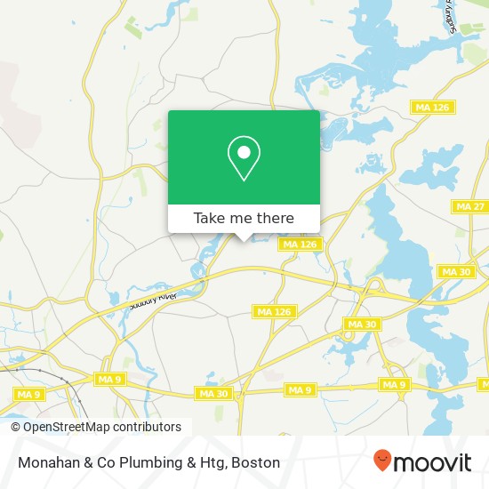 Mapa de Monahan & Co Plumbing & Htg