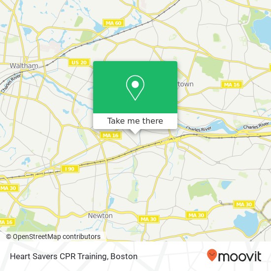 Heart Savers CPR Training map