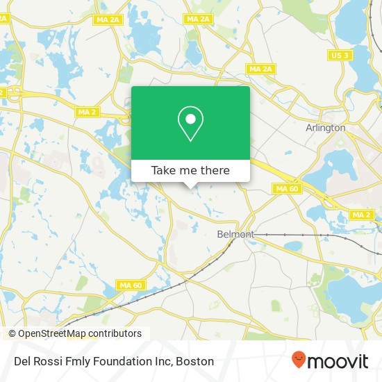 Del Rossi Fmly Foundation Inc map