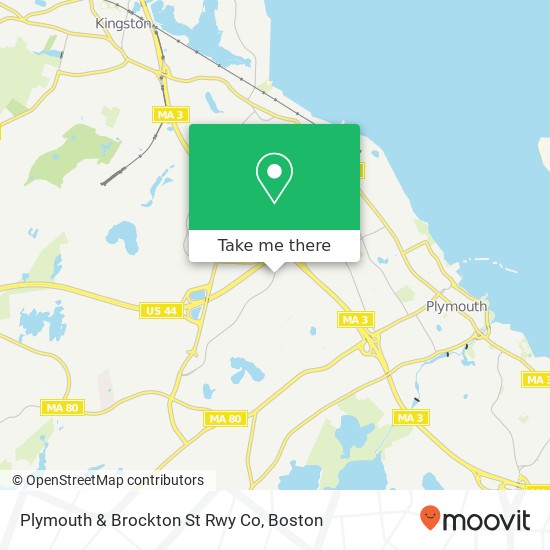 Plymouth & Brockton St Rwy Co map