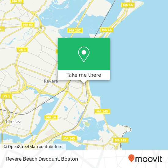 Revere Beach Discount map