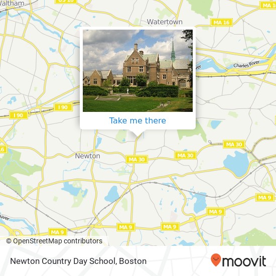 Newton Country Day School map