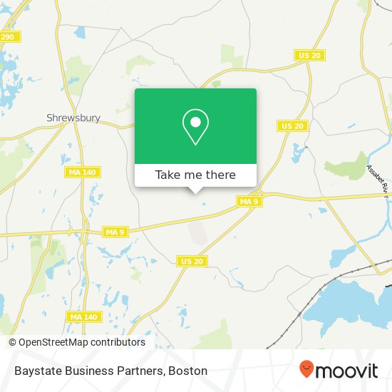 Baystate Business Partners map