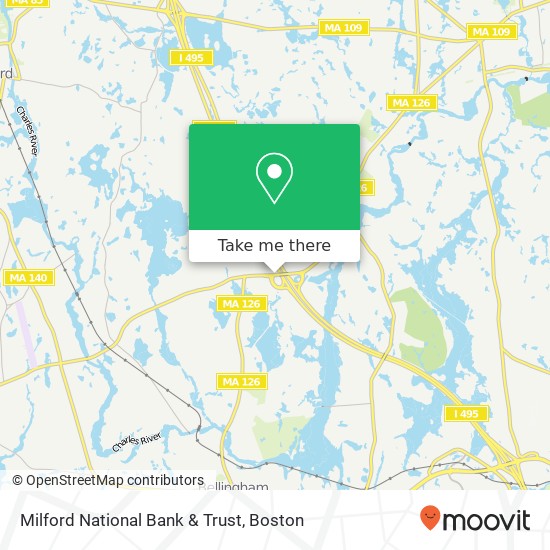 Milford National Bank & Trust map