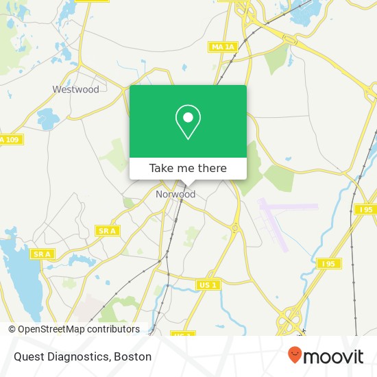 Quest Diagnostics map