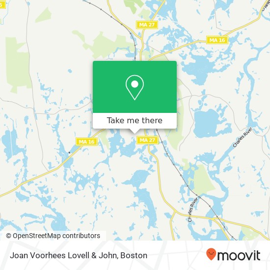 Joan Voorhees Lovell & John map