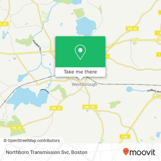 Northboro Transmission Svc map