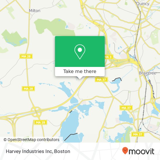 Harvey Industries Inc map