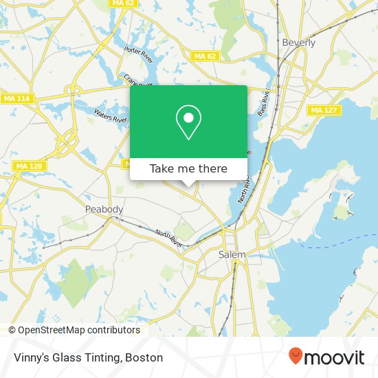 Vinny's Glass Tinting map