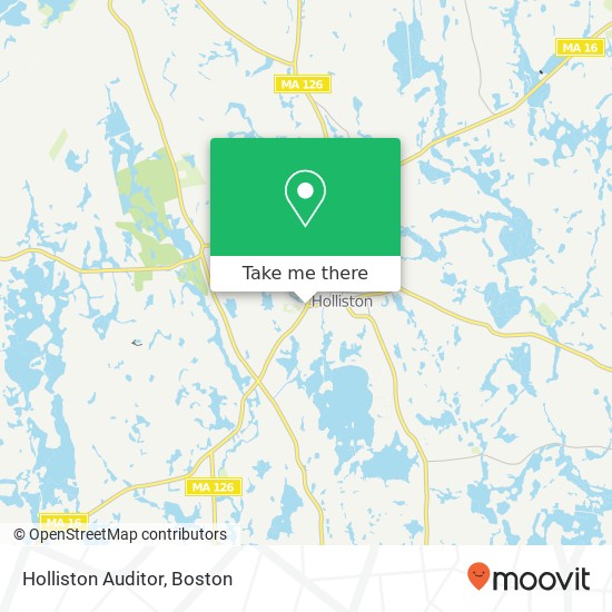 Holliston Auditor map