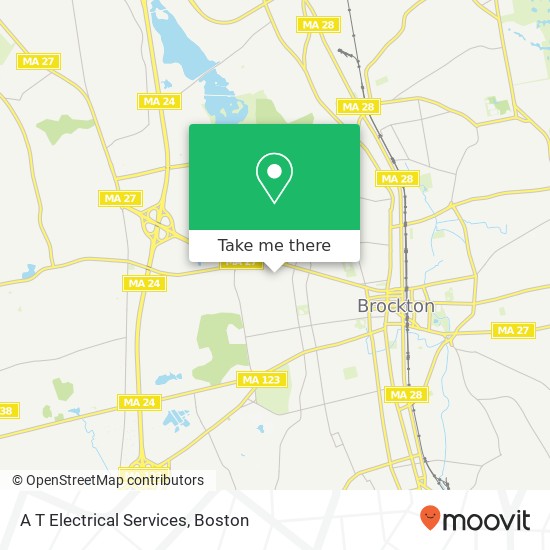 A T Electrical Services map