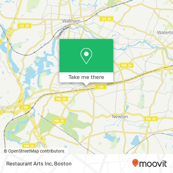 Restaurant Arts Inc map