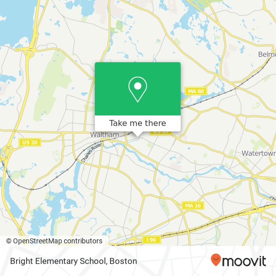 Mapa de Bright Elementary School