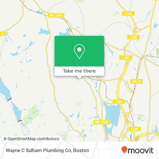 Wayne C Sulham Plumbing Co map