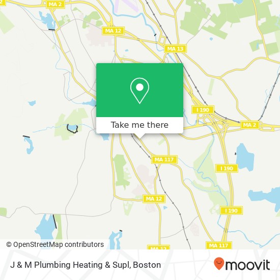 J & M Plumbing Heating & Supl map