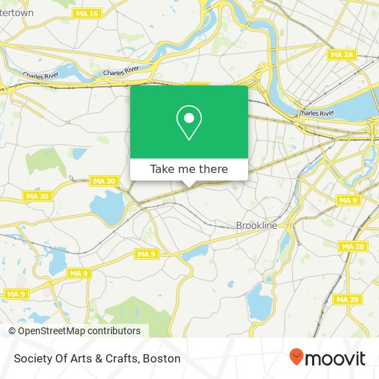 Mapa de Society Of Arts & Crafts