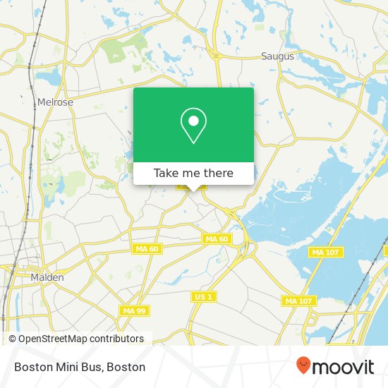 Mapa de Boston Mini Bus