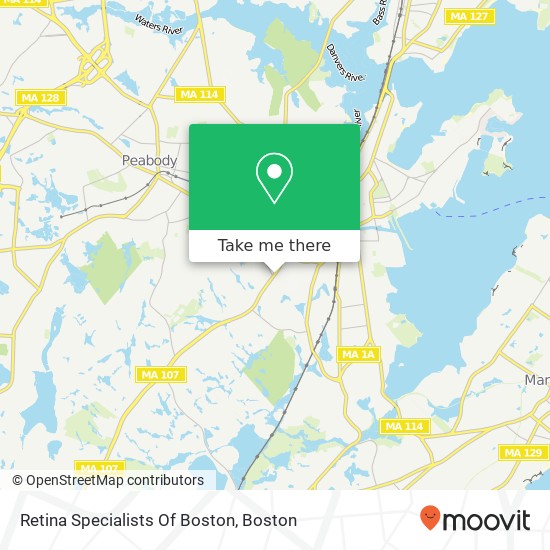 Retina Specialists Of Boston map