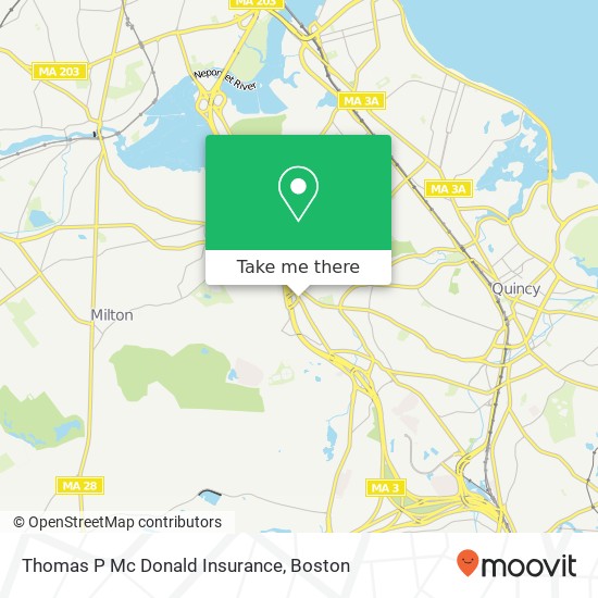 Thomas P Mc Donald Insurance map