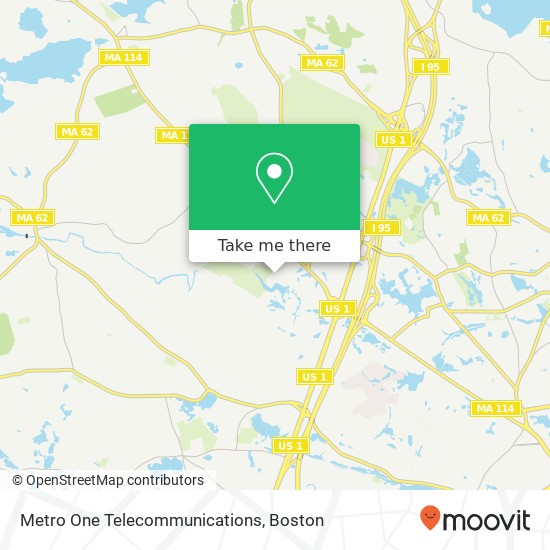 Mapa de Metro One Telecommunications