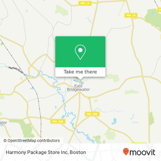 Harmony Package Store Inc map