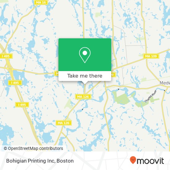 Bohigian Printing Inc map