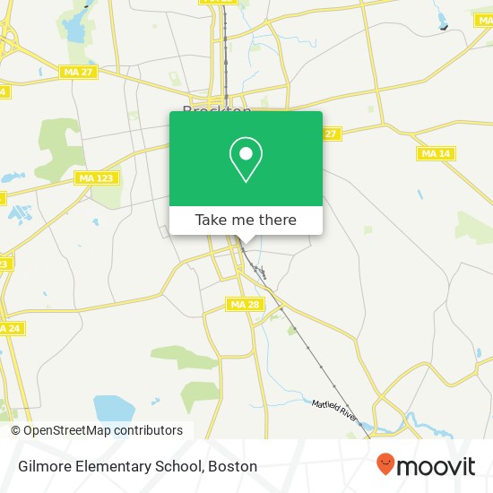Gilmore Elementary School map