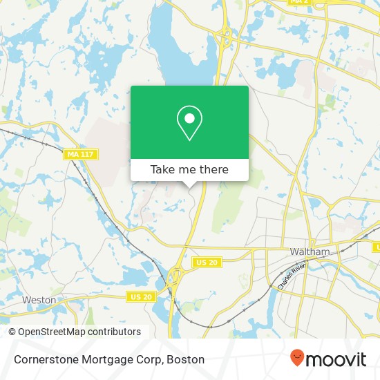 Mapa de Cornerstone Mortgage Corp