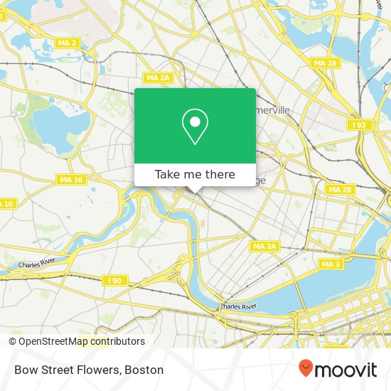 Mapa de Bow Street Flowers