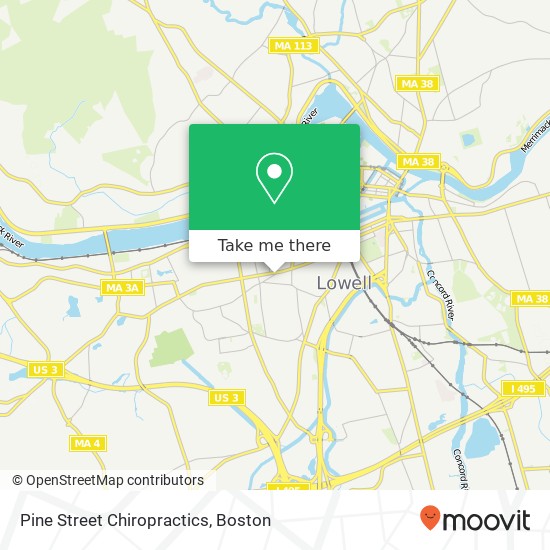 Pine Street Chiropractics map