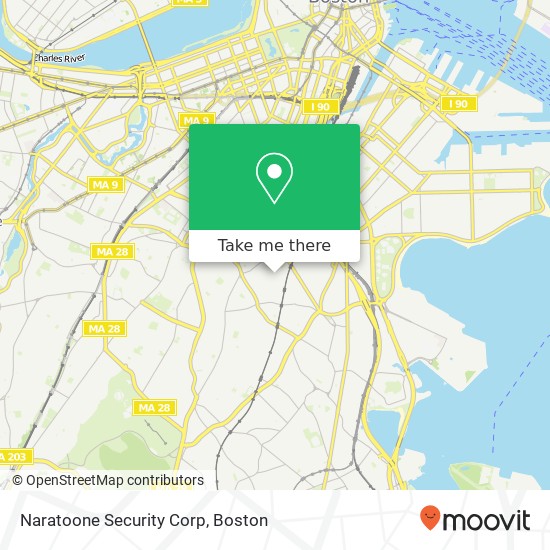 Naratoone Security Corp map