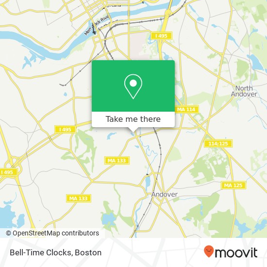 Bell-Time Clocks map