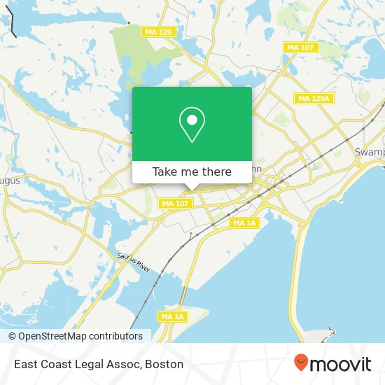 East Coast Legal Assoc map