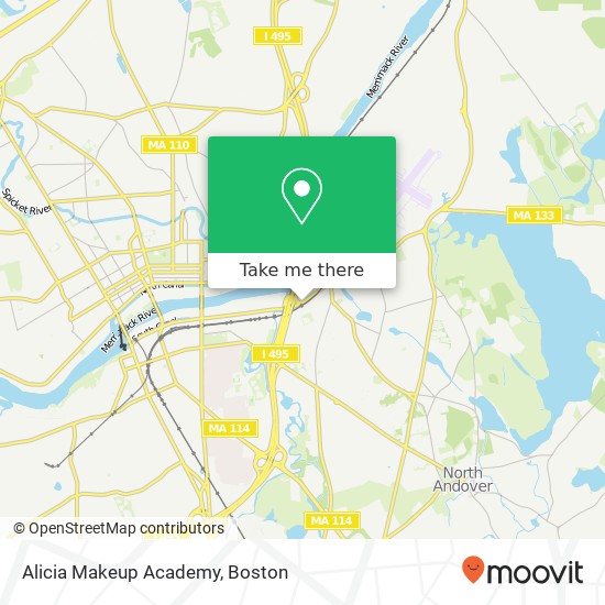 Mapa de Alicia Makeup Academy